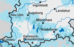 Regenradarbild von Bayern &copy; BR